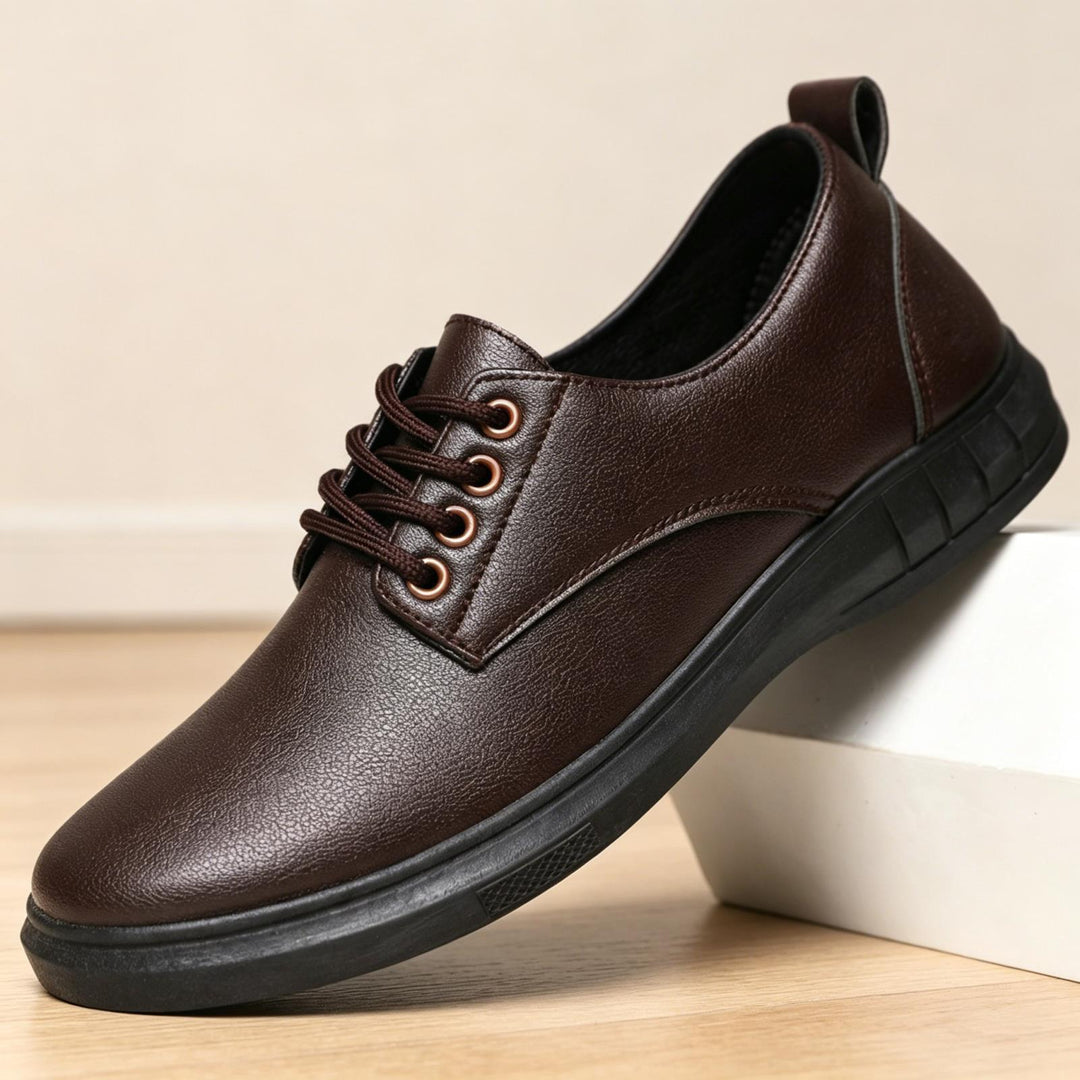 Herren Komfortable Lederschnürschuhe Echoarchiv