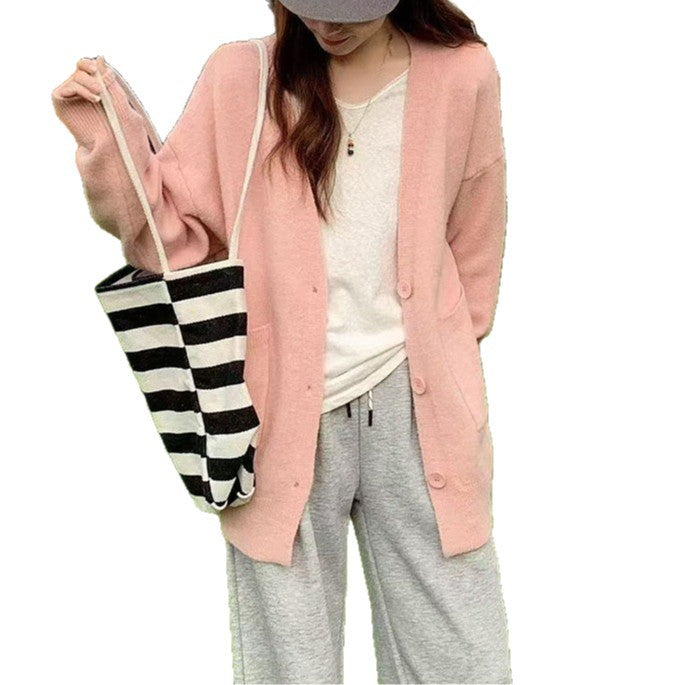 Damen Bequemer Oversized Cardigan Echo Archiv
