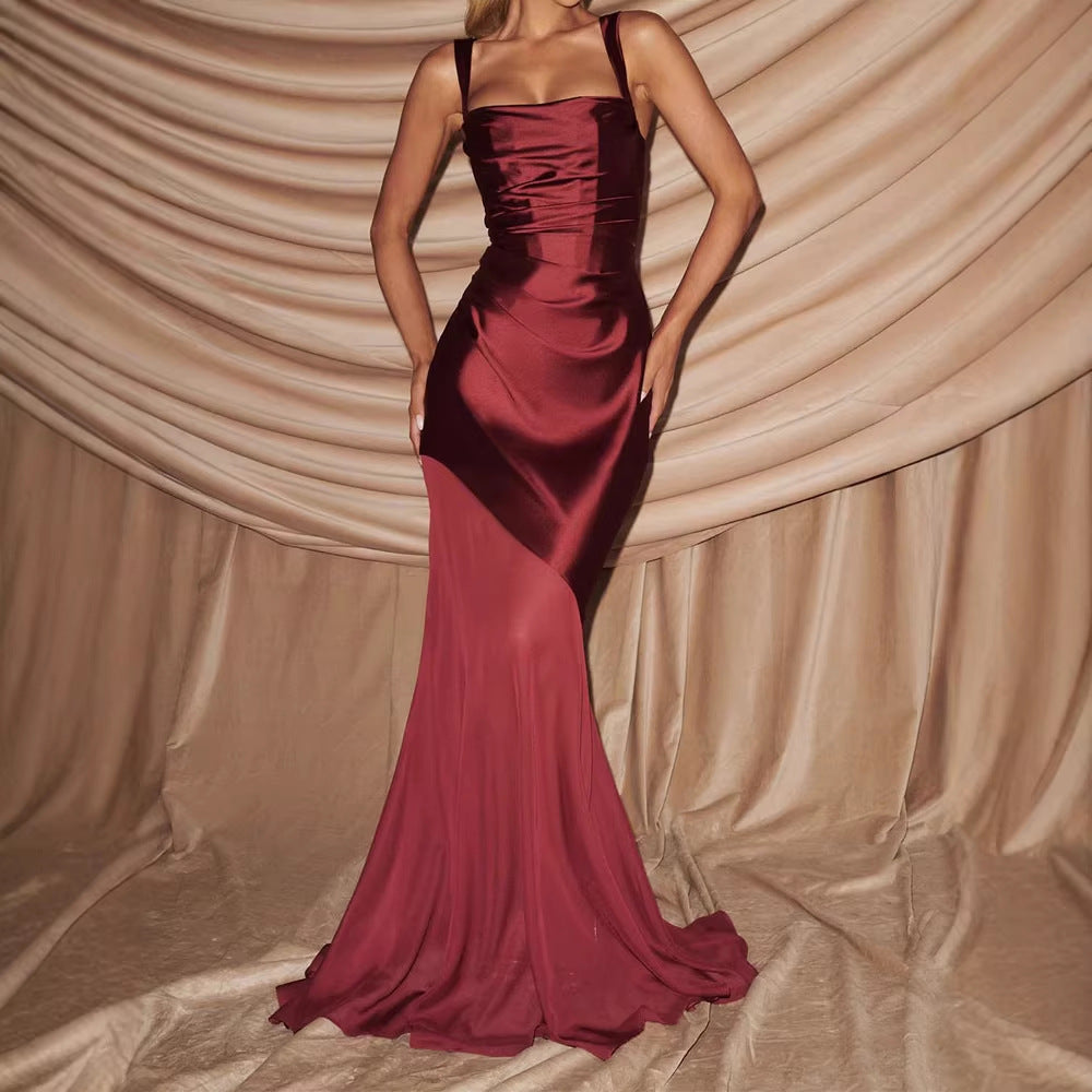 Damen Elegantes Chiffon-Abendkleid mit figurbetontem Schnitt Echo Archiv