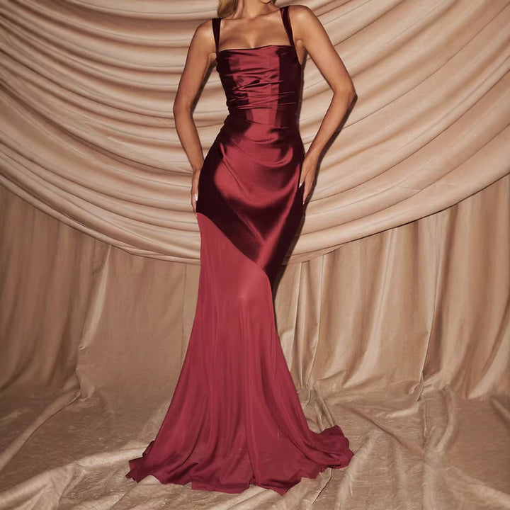 Damen Elegantes Chiffon-Abendkleid mit figurbetontem Schnitt Echo Archiv