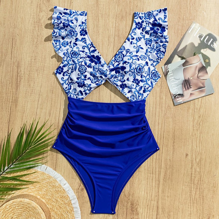 Damen Einteiler Badeanzug mit kreativen Cut-Out Designs Echo Archiv