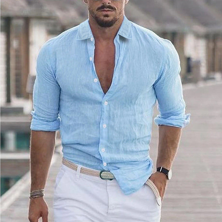 Herren Premium Hemd mit Echoarchivrnem Slim-Fit Schnitt und hautfreundlicher Textur Echoarchiv