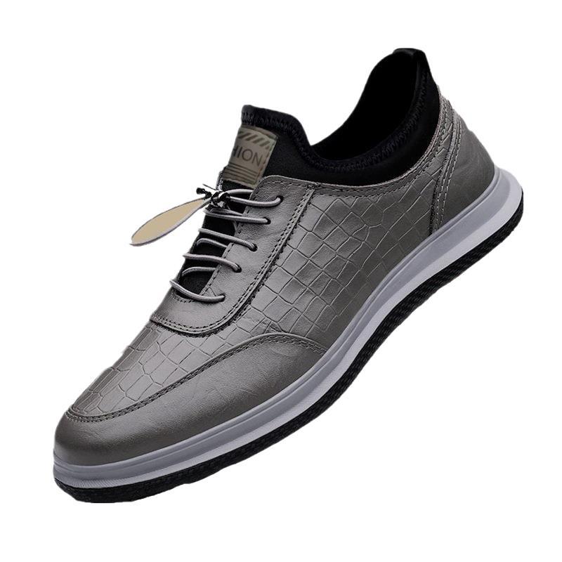 Herren Elegante Sneakers aus Kunstleder mit Kroko-Optik Echoarchiv