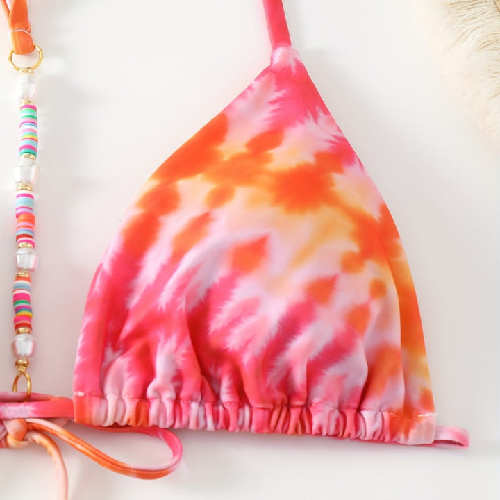 Damen Triangel-Bikini mit modischem Bindeband-Design Echo Archiv