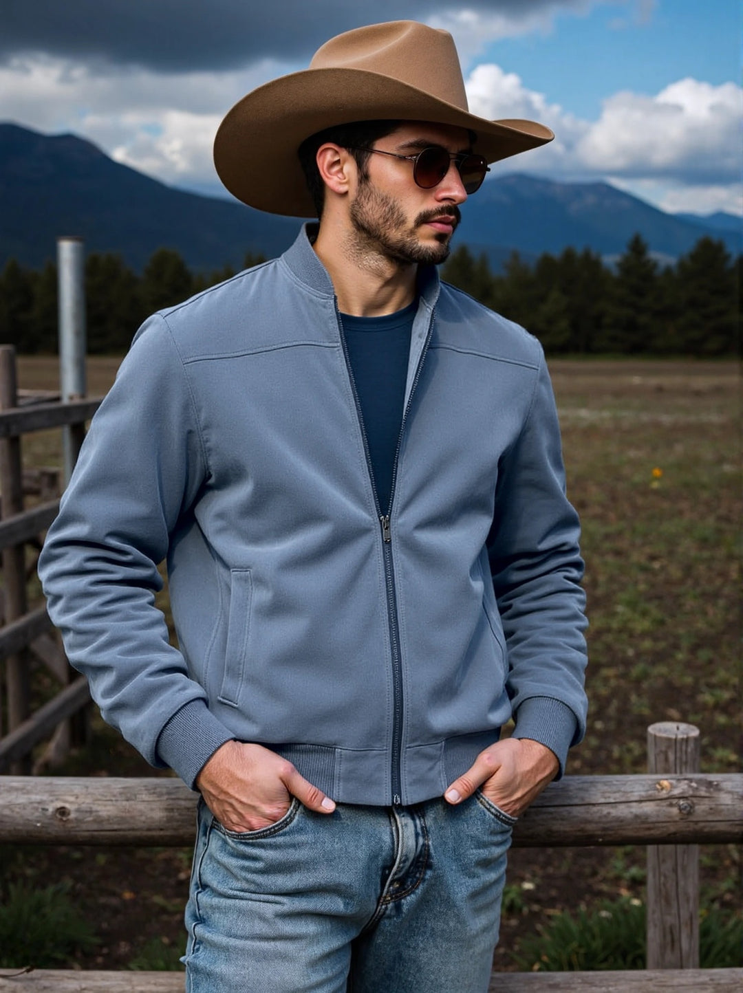 Herren sportliche Bomberjacke mit eleganten Details Echoarchiv