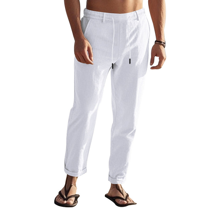 Herren lässige Freizeithose mit elastischem Bund und seitlichen Taschen Echoarchiv