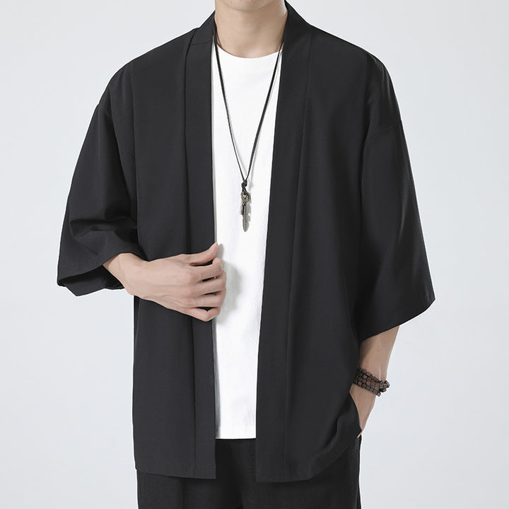 Herren nan kimonoartige Kurzarmjacke im Oversize-Schnitt Echo Archiv