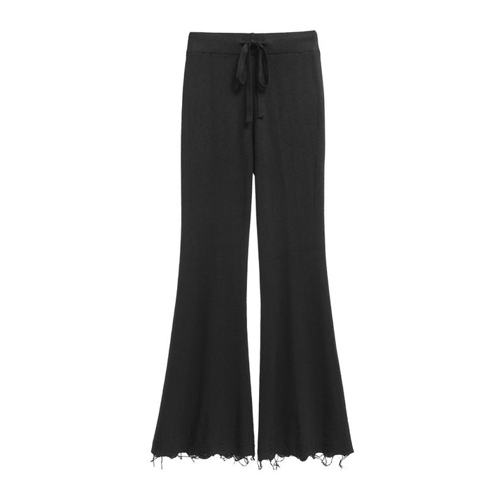 Damen Bequeme und lässige Strickpalazzo-Hose Echo Archiv