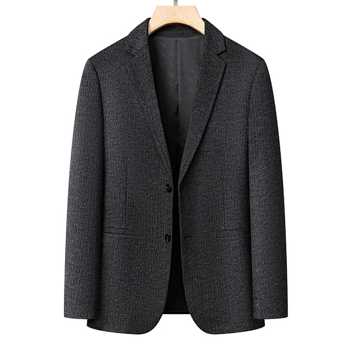 Herren eleganter Blazer mit feinem Strukturdesign Echoarchiv