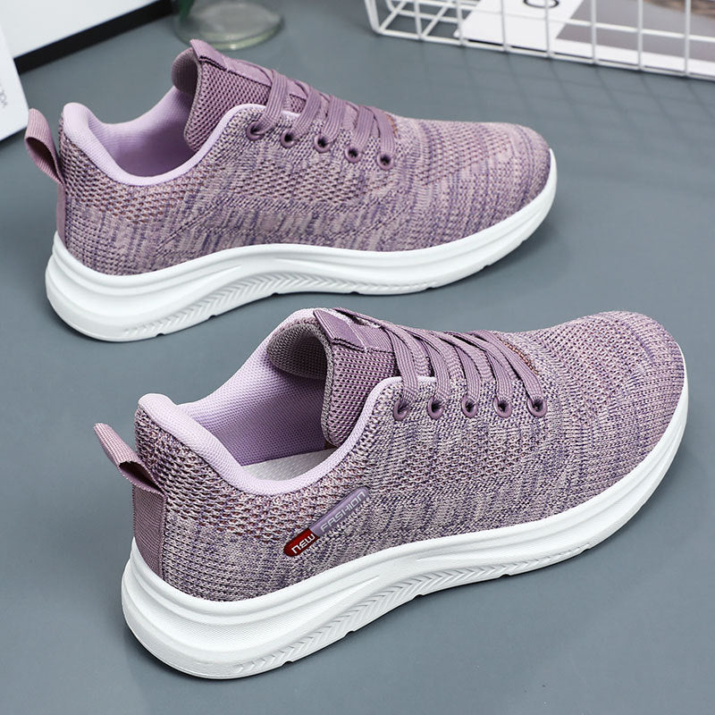 Damen nan leichte atmungsaktive Strick-Walking-Sneaker mit gepolstertem Fersenabschluss und dämpfender EVA-Zwischensohle Echo Archiv