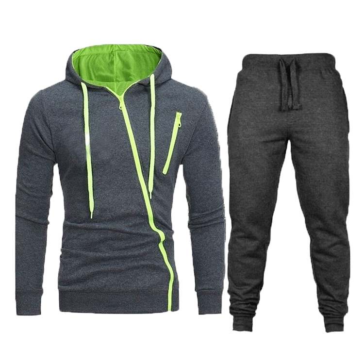 Herren Sportliches Freizeit-Set mit modernem Reißverschluss und praktischen Taschen Echoarchiv