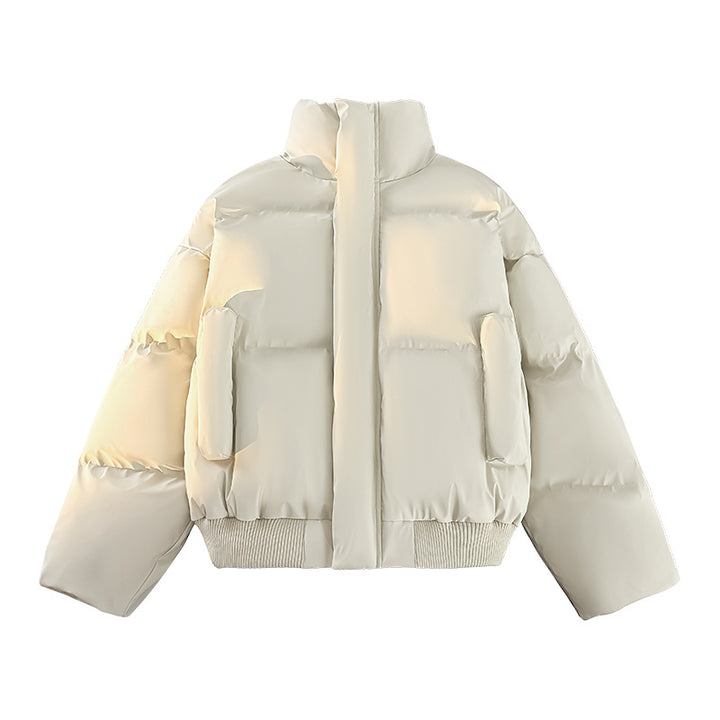 Herren Modische Steppjacke mit hohem Kragen und praktischen Taschen Echoarchiv