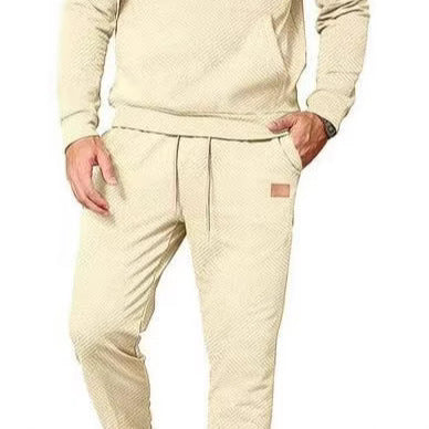 Herren Freizeit-Jogginganzug mit strukturiertem Design und praktischen Taschen Echoarchiv
