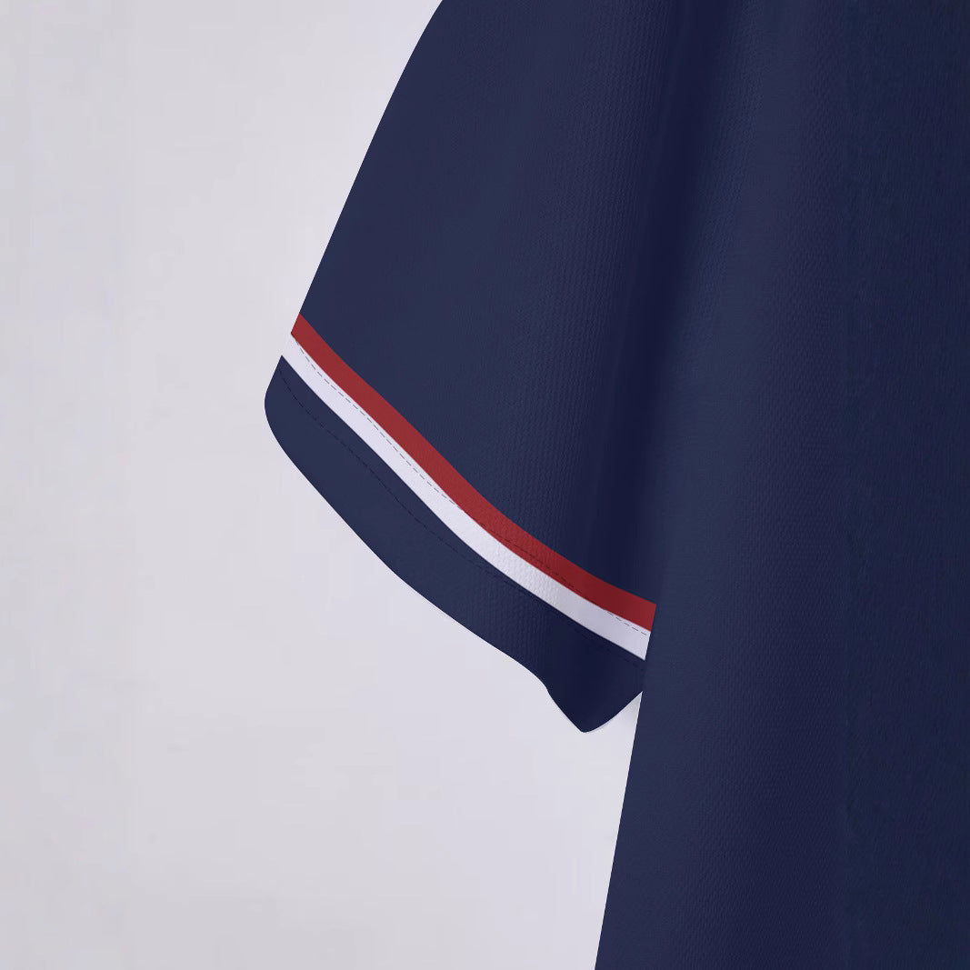 Herren Sportliches Poloshirt mit modernem Kragen und Kontraststreifen Echoarchiv