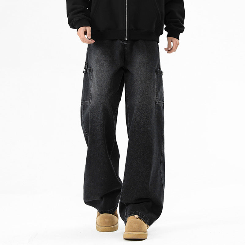 Herren Weit geschnittene Cargo-Jeans Echoarchiv