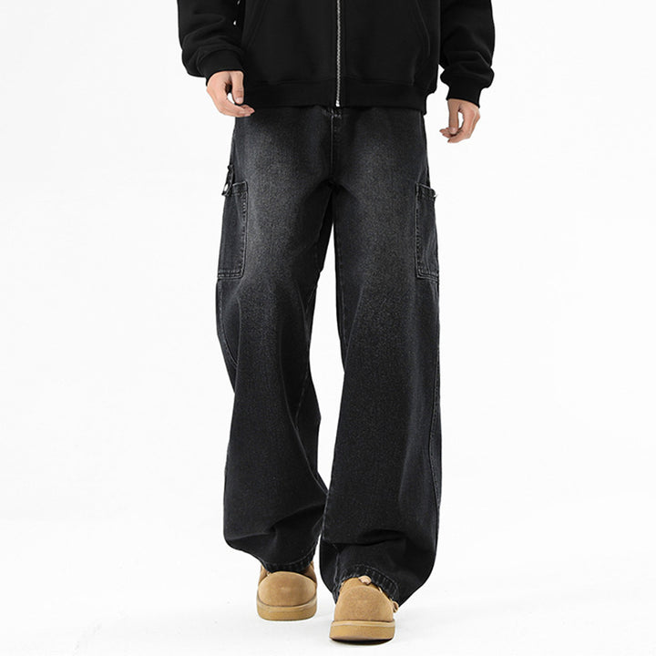 Herren Weit geschnittene Cargo-Jeans Echoarchiv