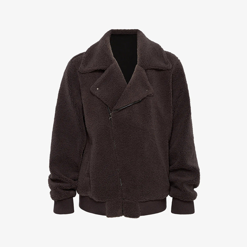Herren Sherpa-Übergangsjacke mit Reverskragen und Rippbündchen Echoarchiv