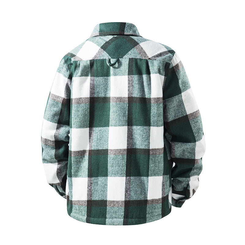 Herren Karierte Flanelljacke mit praktischen Taschen Echo Archiv