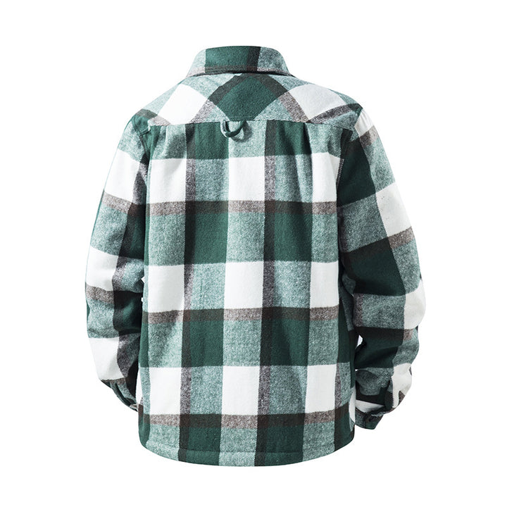 Herren Karierte Flanelljacke mit praktischen Taschen Echo Archiv
