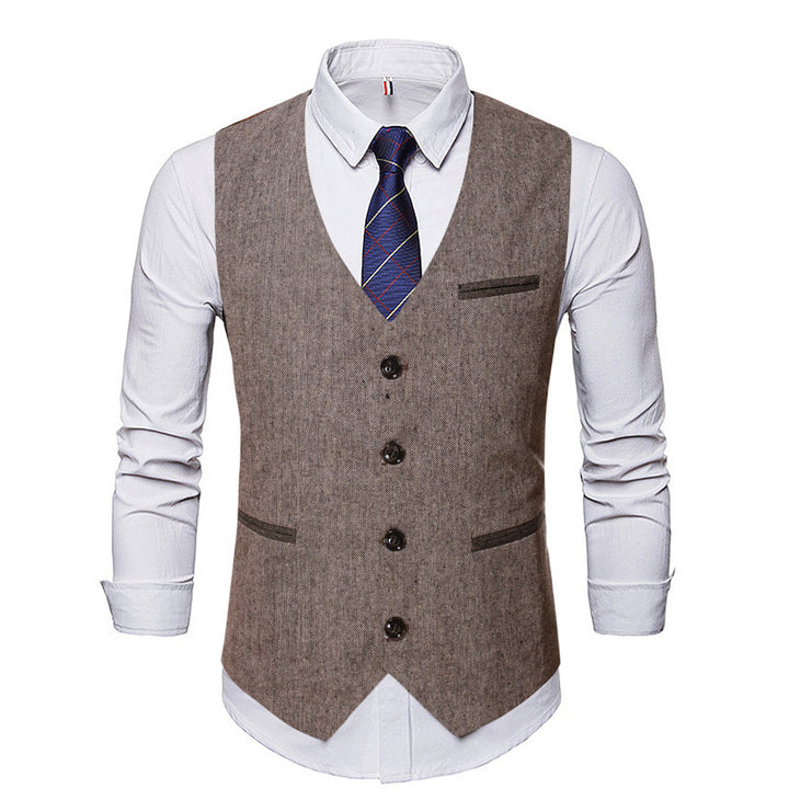 Herren elegante Weste mit modernem Schnitt und hochwertigen Details Echoarchiv
