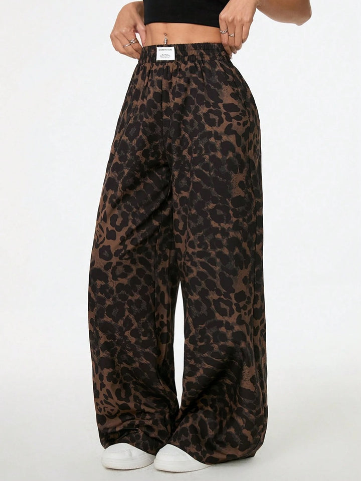 Damen Palazzo-Hose mit schickem Leopardenmuster Echo Archiv