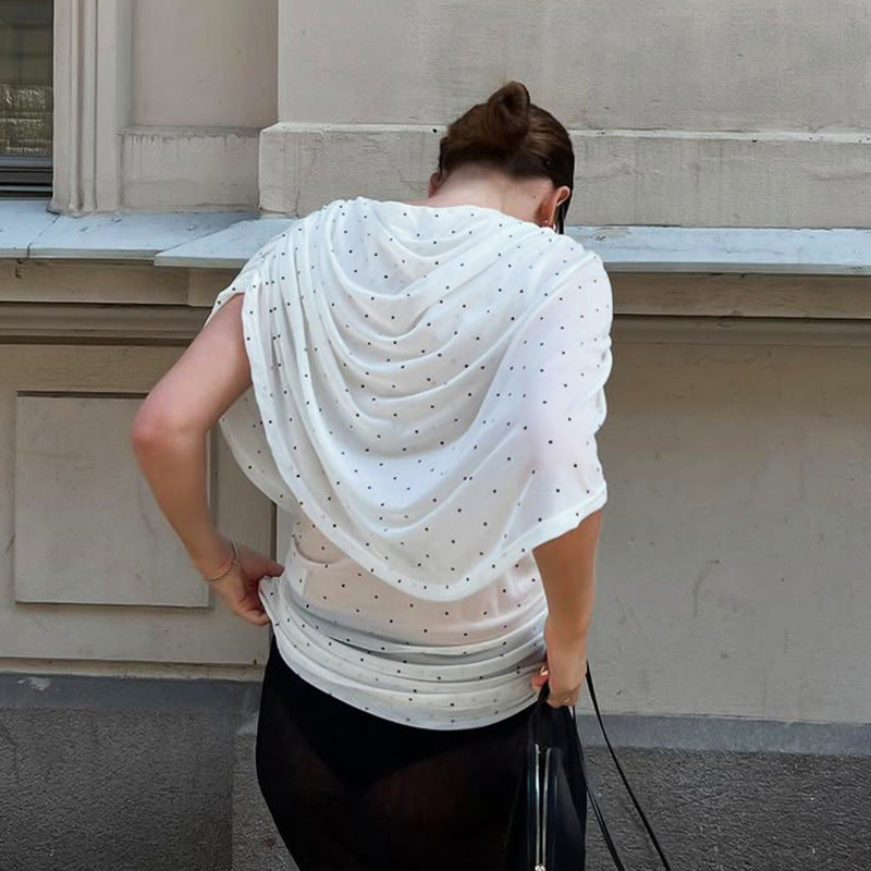 Damen Elegantes Drapiertes Oberteil mit edlen Akzenten Echo Archiv