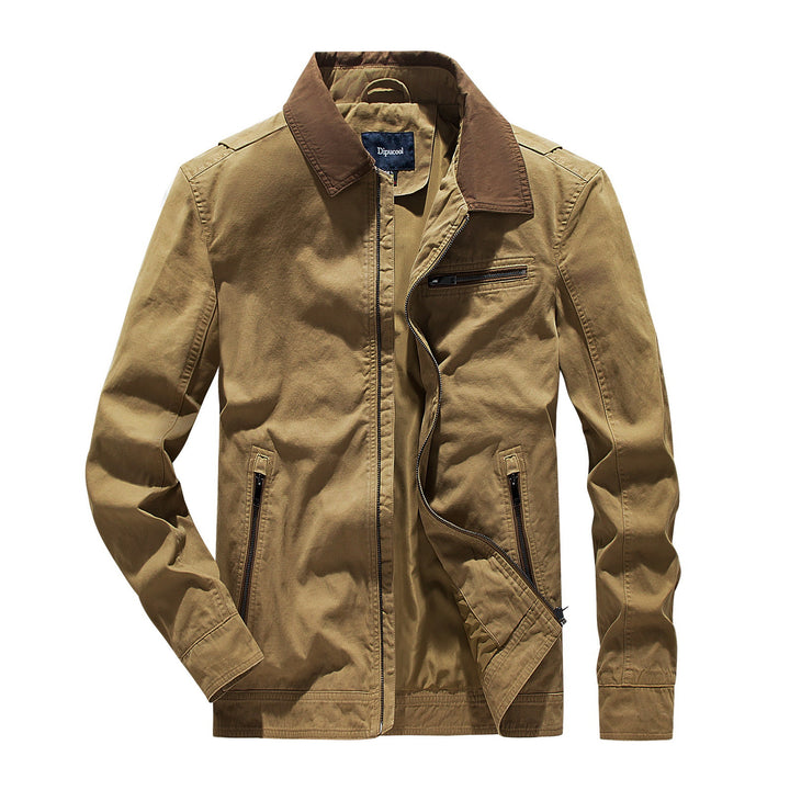 Herren modische Übergangsjacke mit auffälligem Kragen Echoarchiv