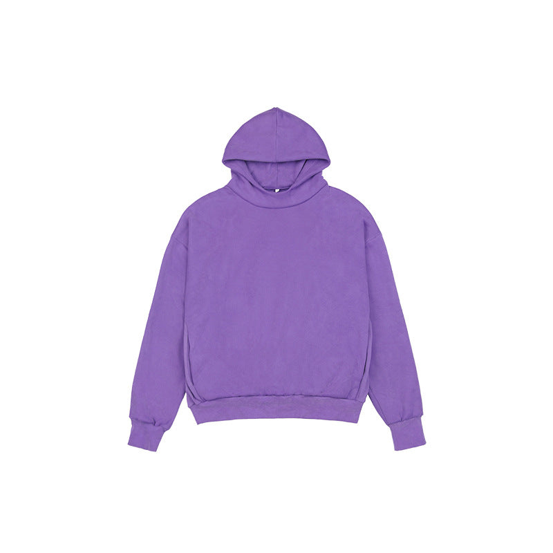 Unisex Minimalistischer Kapuzenpullover im Clean-Look mit verstärktem Kragen Echo Archiv