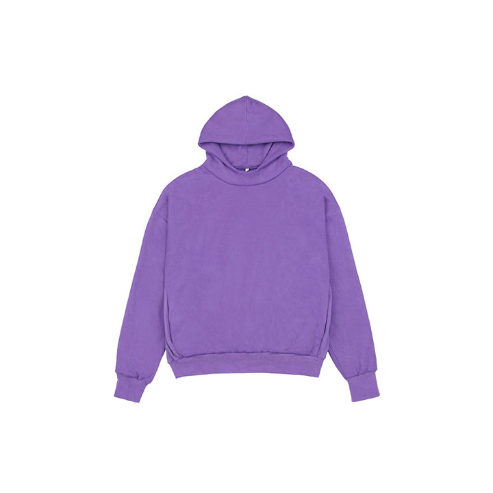 Unisex Minimalistischer Kapuzenpullover im Clean-Look mit verstärktem Kragen Echo Archiv