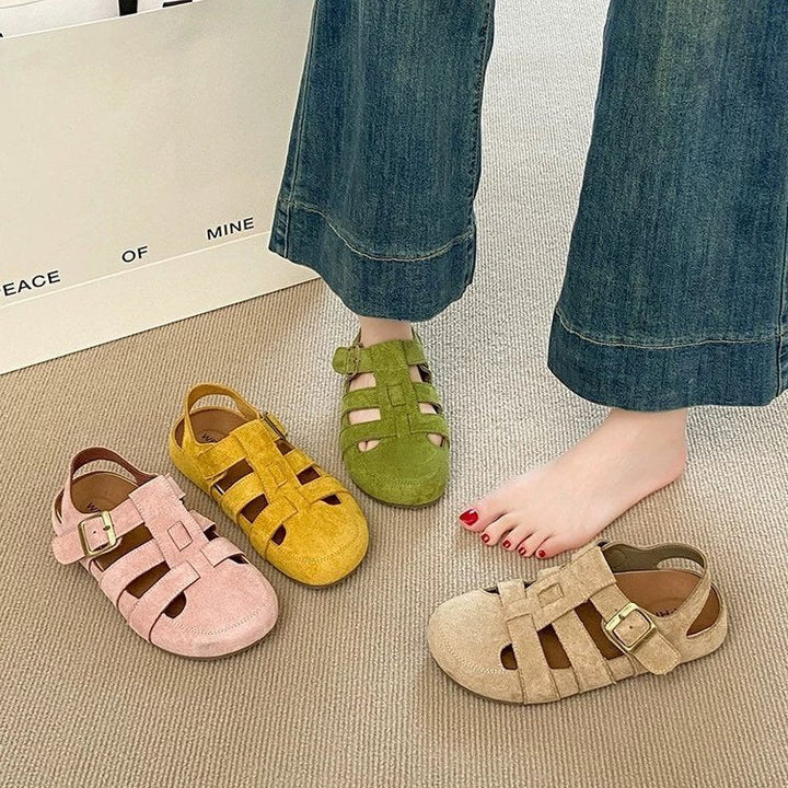 Damen Bequeme Sandalen mit verstellbaren Riemen und weichem Innenfutter Echoarchiv