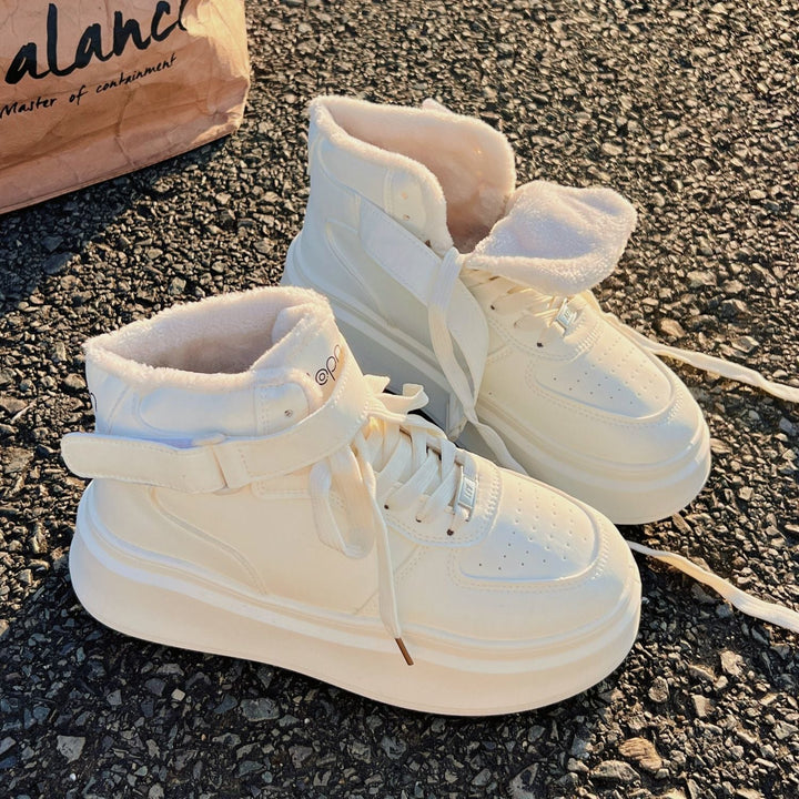 Damen Hohe Winter-Sneaker mit warmem Innenfutter und praktischem Klettverschluss Echo Archiv