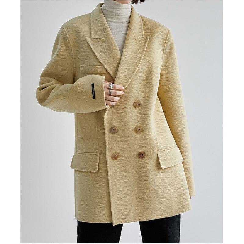 Damen Eleganter Oversized Blazer mit doppeltbreiter Knopfleiste Echoarchiv
