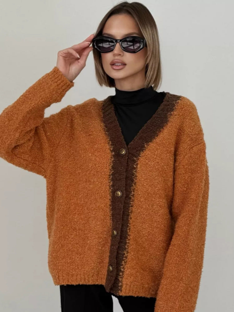 Damen Grob gestrickte Cardigan Echo Archiv