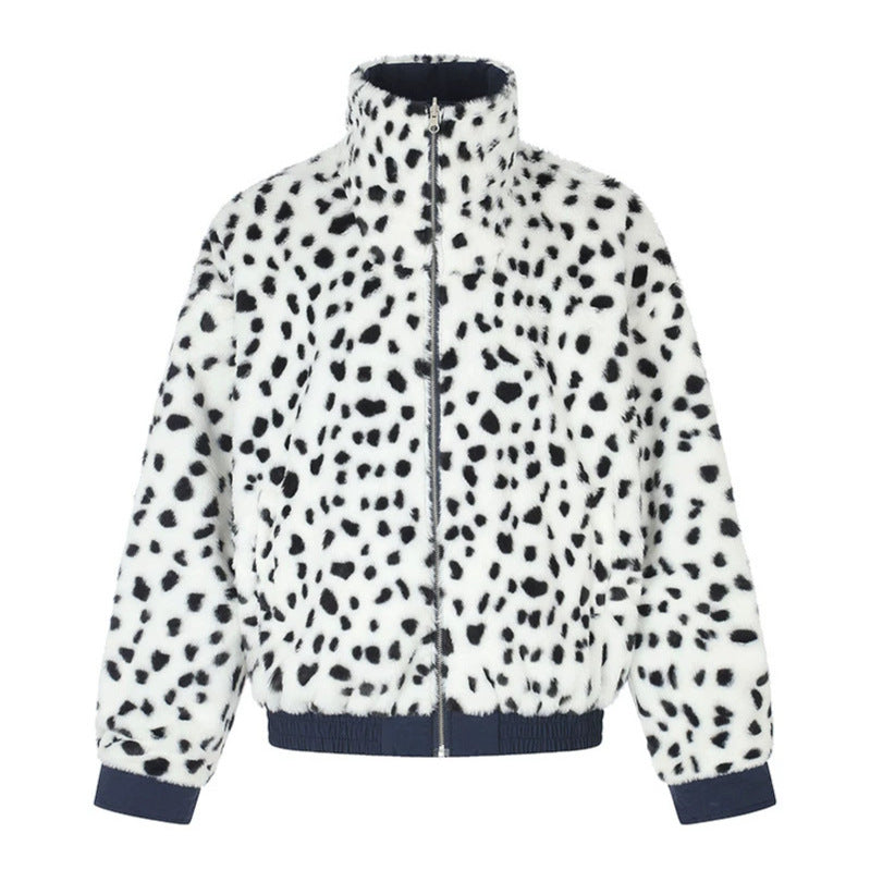 Damen Wattierte Blousonjacke mit Stehkragen und Leo‑Futter Echoarchiv