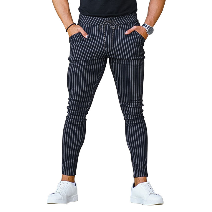 Herren modische Stretch-Jeans im Streifenlook Echoarchiv