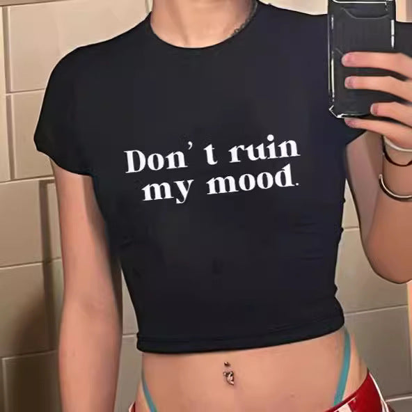 Damen Crop-Top mit innovativem Spinnen-Netz-Design Echo Archiv