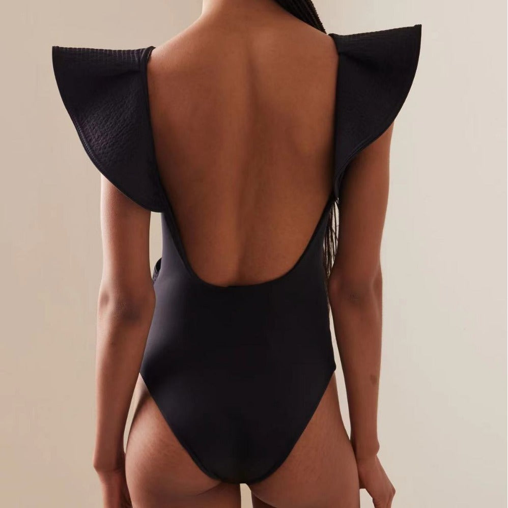 Damen Schwimmanzug mit Rüschendetails Echo Archiv