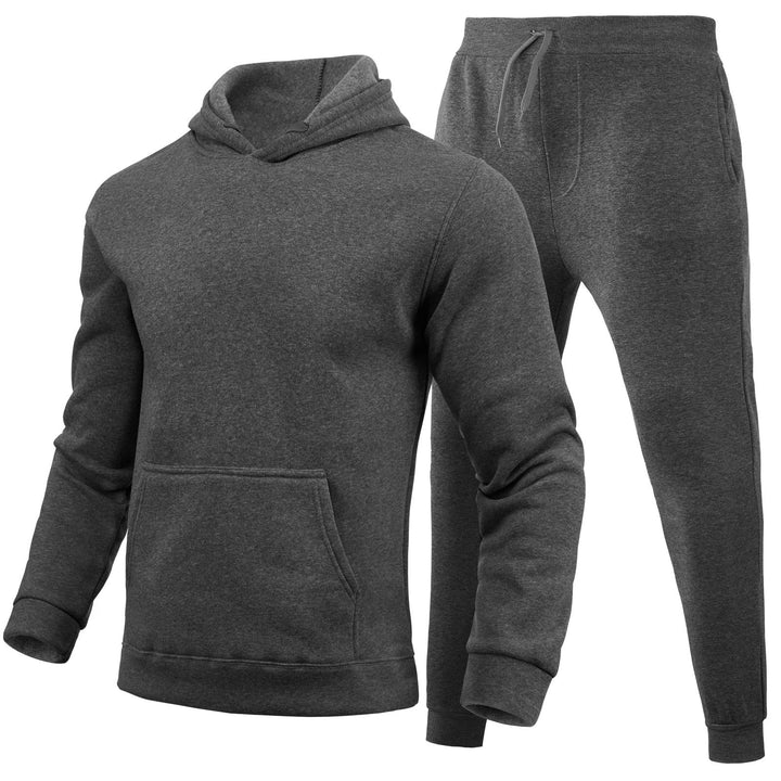 Herren sportliches Jogginganzug-Set mit Kapuzenpullover Kängurutasche und schmal zulaufender Jogginghose – Marzano