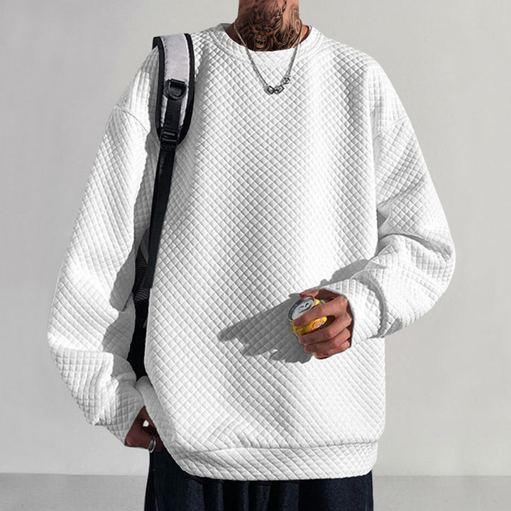 Herren Oversized Sweatshirt mit strukturiertem Design Echoarchiv