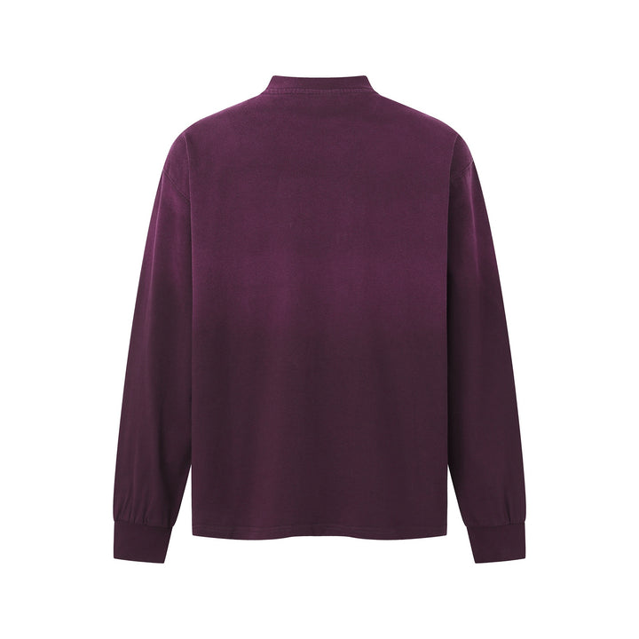 Unisex Oversize-Sweatshirt mit Mockkragen und Statement-Print Echoarchiv