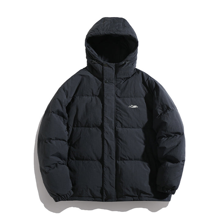 Unisex Wattierte Kapuzensteppjacke im Boxy Schnitt mit Thermofüllung und winddichter Hülle Echo Archiv