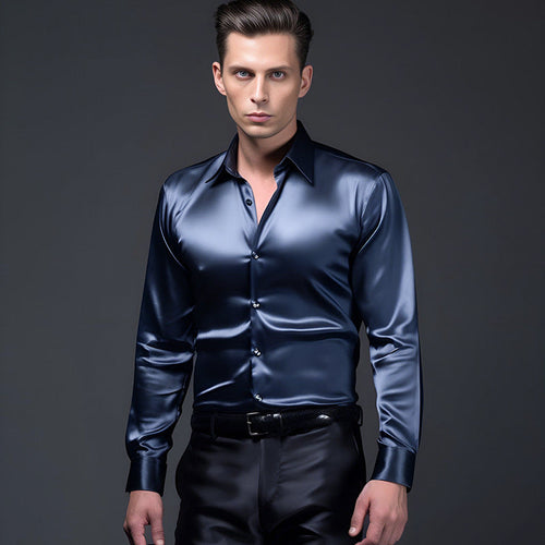 Herren elegante und glänzende Hemd Echoarchiv