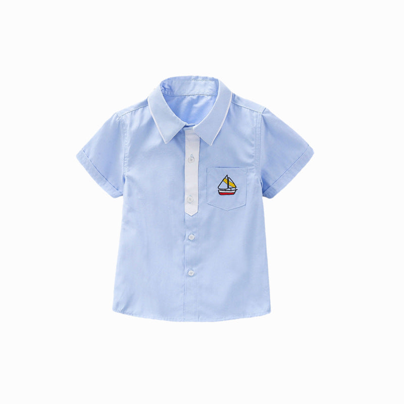Jungen Kurzarmhemd mit maritimem Design Echo Archiv