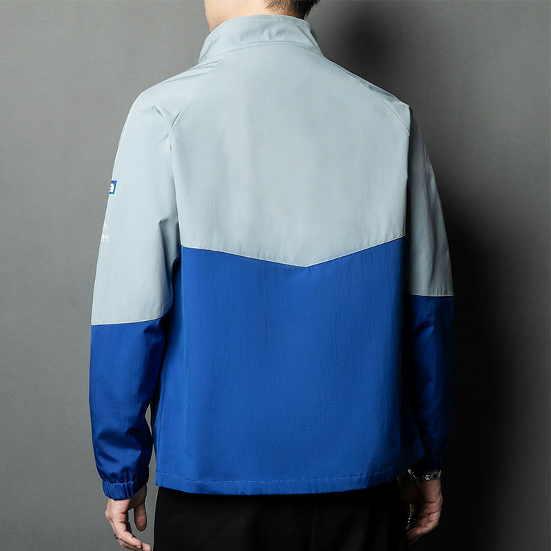Herren sportliche Übergangsjacke mit elastischen Bündchen und reflektierenden Details Echoarchiv