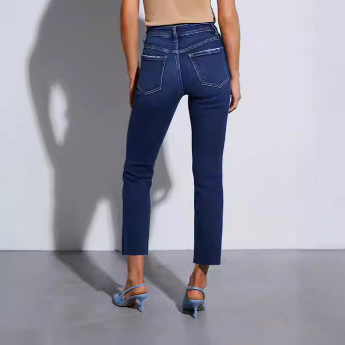 Damen zeitlose Jeans im modernen Schnitt mit cropped Bein Echo Archiv