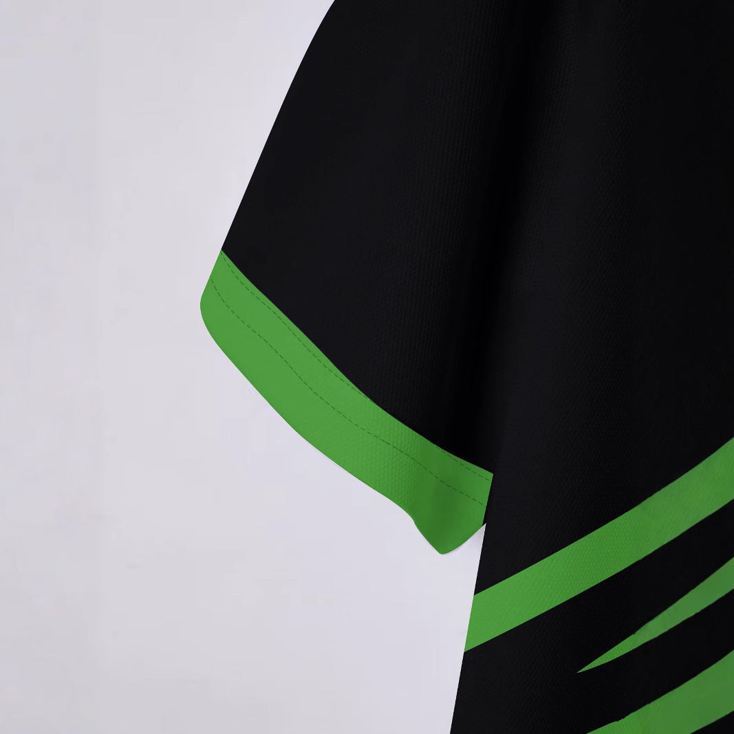 Herren Sportliches Poloshirt mit dynamischen Linienmustern Echoarchiv