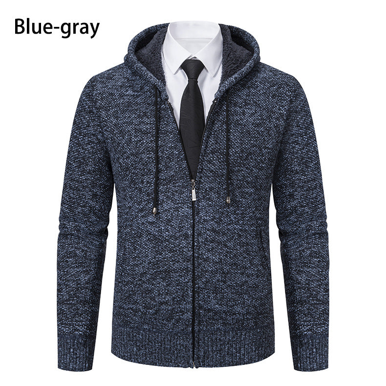 Herren Strickjacke mit modernem Schnitt und praktischem Reißverschluss Echoarchiv