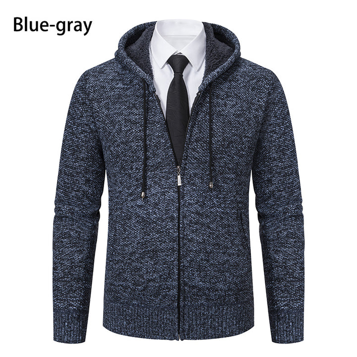 Herren Strickjacke mit modernem Schnitt und praktischem Reißverschluss Echoarchiv
