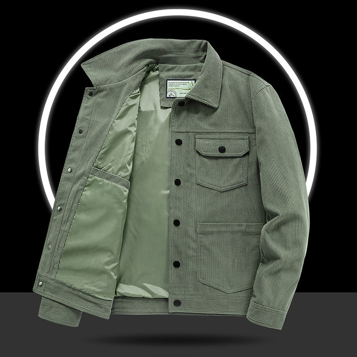 Herren Lässige Cordjacke mit praktischen Taschen Echo Archiv 1787797822