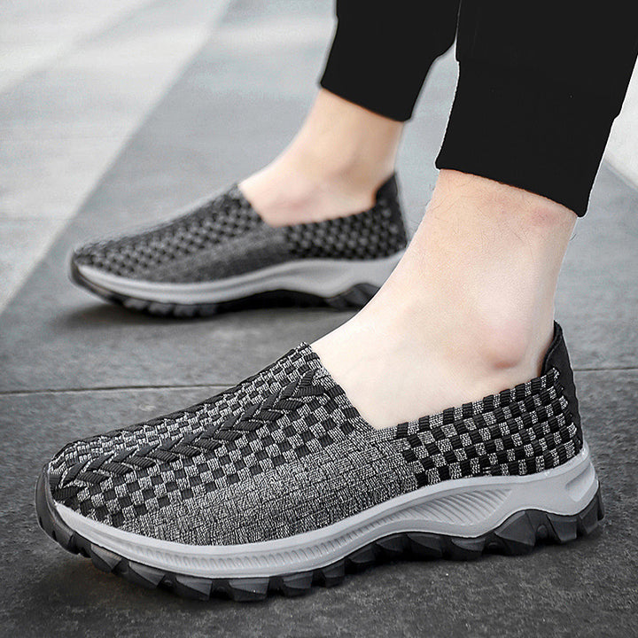 Unisex nan geflochtene elastische Slipper mit leichter dämpfender Sohle Echo Archiv